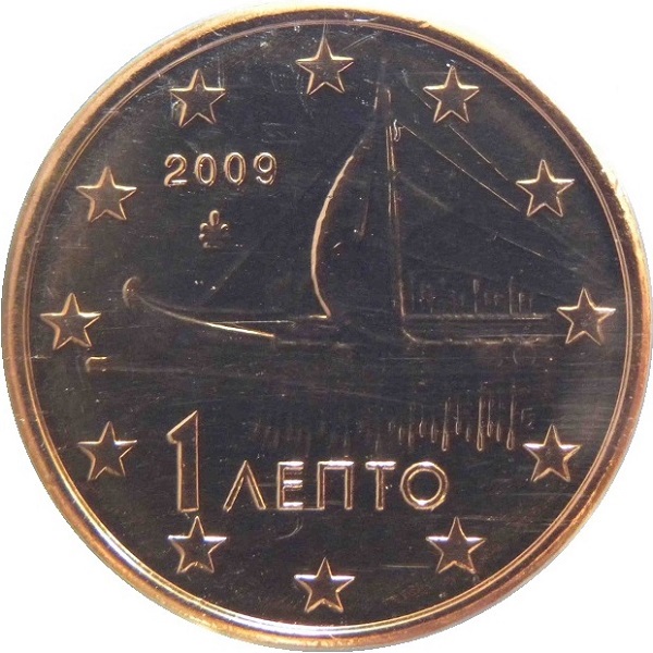 Греция 1 Евро цент (2009) KM#