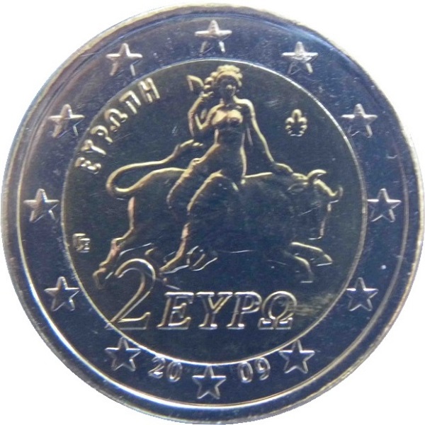 Греция 2 Евро (2009) KM#