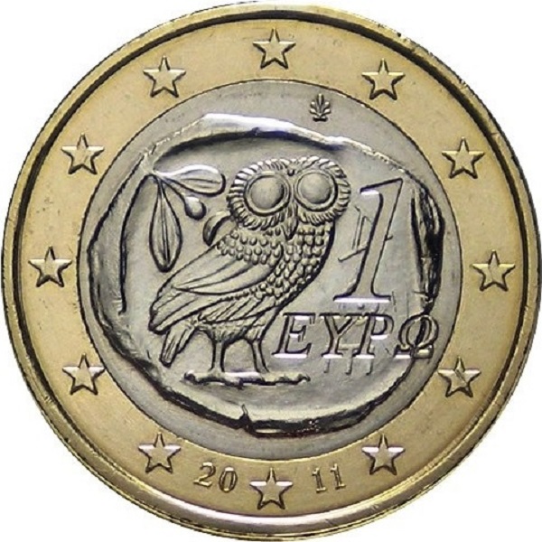 Greece 1 Euro (2011) KM#