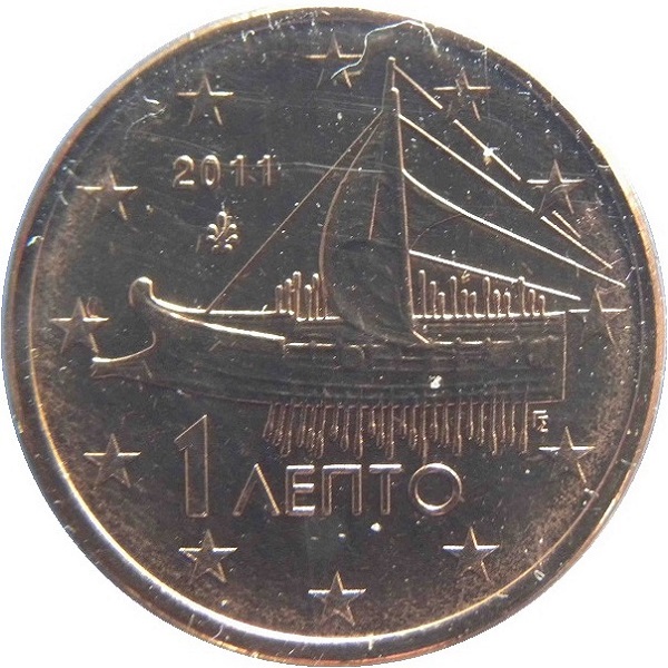 Греция 1 Евро цент (2011) KM#