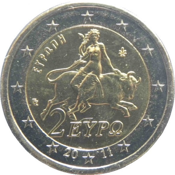 Греция 2 Евро (2011) KM#