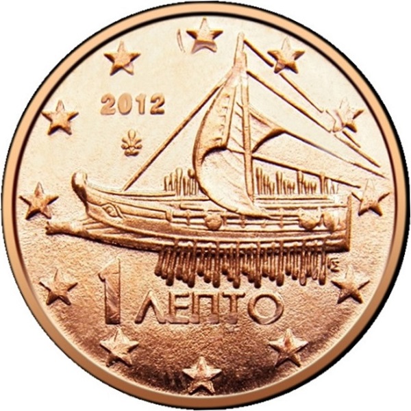 Греция 1 Евро цент (2012) KM#