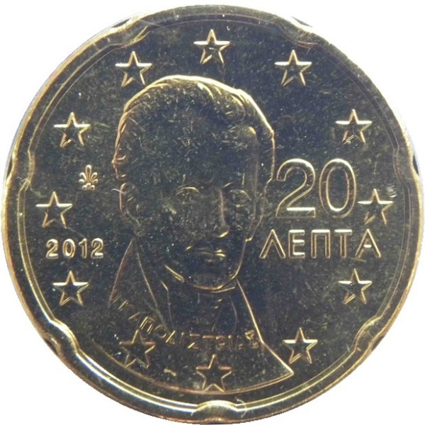Греция 20 Евро цент (2012) KM#