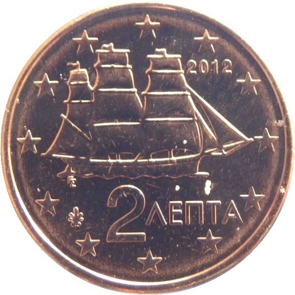 Греция 2 Евро цент (2012) KM#
