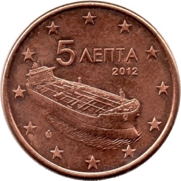 Греция 5 Евро цент (2012) KM#