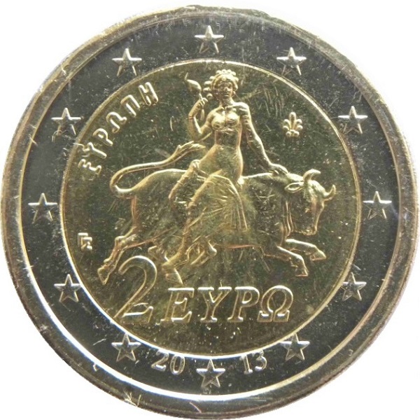 Греция 2 Евро (2013) KM#