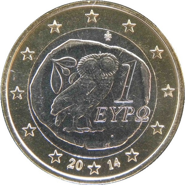 Греция 1 Евро (2014) KM#