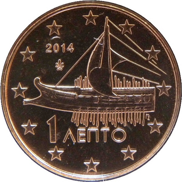 Греция 1 Евро цент (2014) KM#