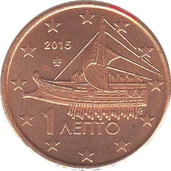 Греция 1 Евро цент (2015) KM#