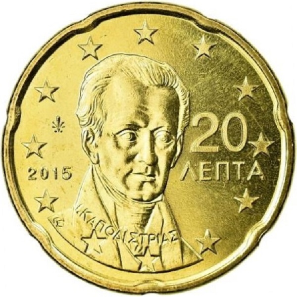 Греция 20 Евро цент (2015) KM#