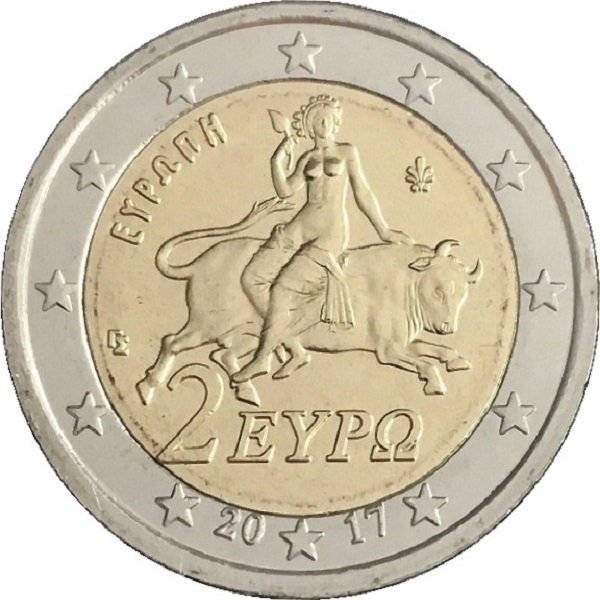 Греция 2 Евро (2017) KM#