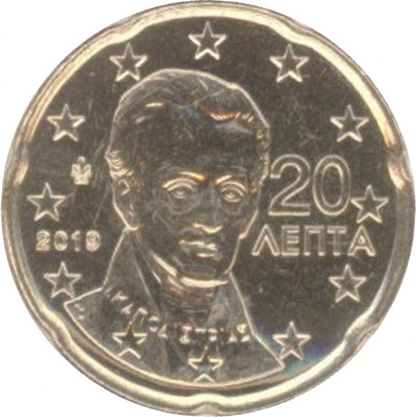 Греция 20 Евро цент (2019) KM#