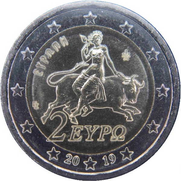 Греция 2 Евро (2019) KM#
