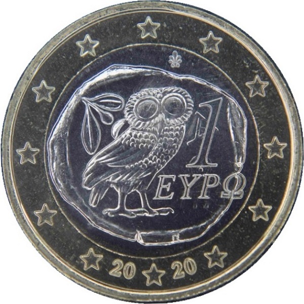 Греция 1 Евро (2020) KM#