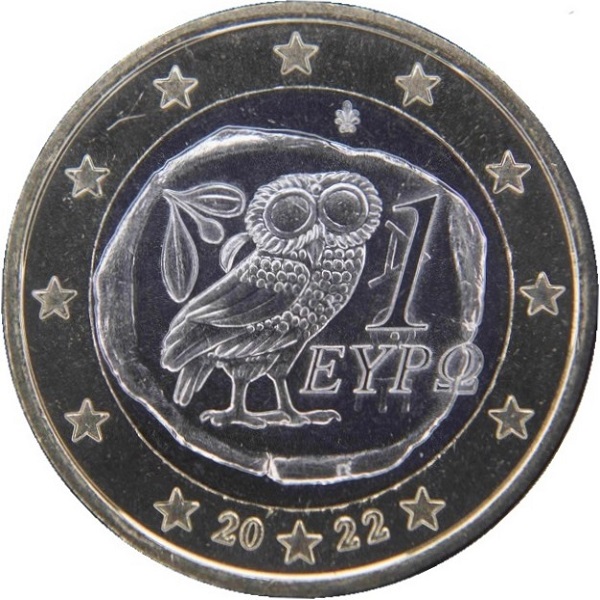 Greece 1 Euro (2022) KM#
