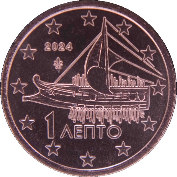 Греция 1 Евроцент (2024) KM#