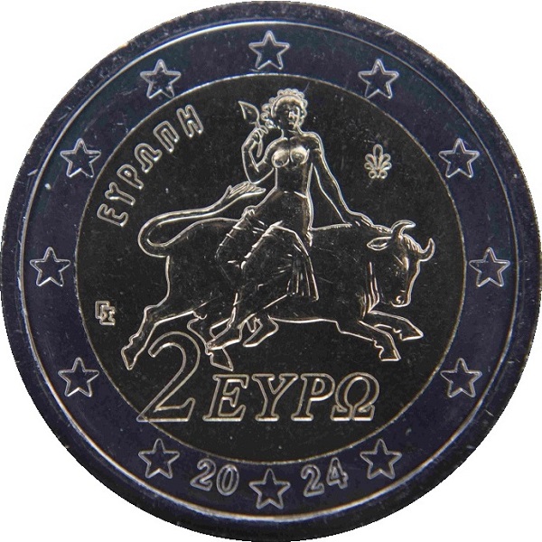 Греция 2 Евро (2024) KM#