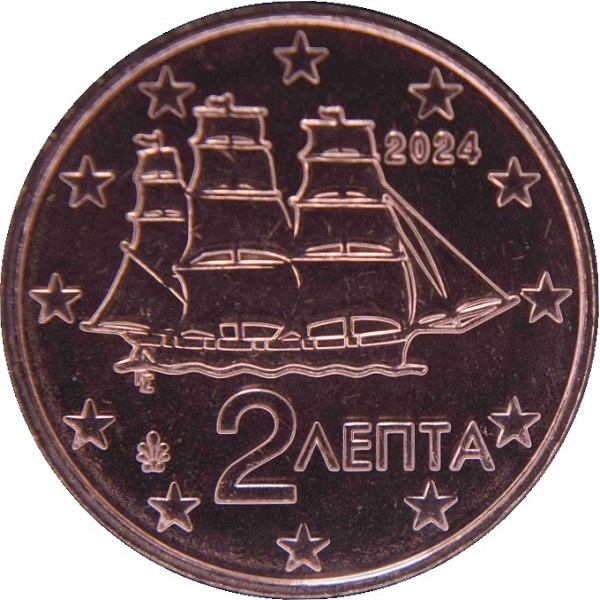 Греция 2 Евроцент (2024) KM#