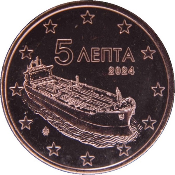 Греция 5 Евроцент (2024) KM#