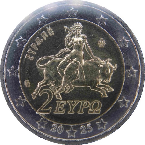 Греция 2 Евро (2025) KM#