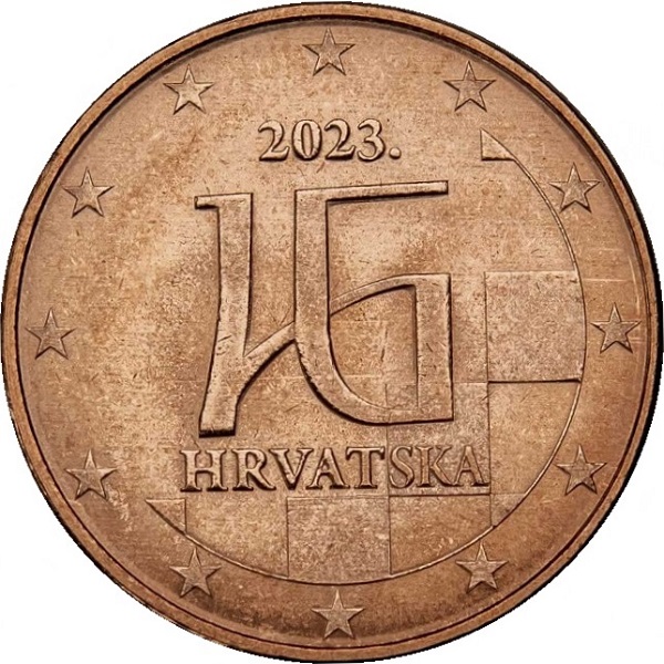 Хорватия 5 Евро цент (2023) KM#