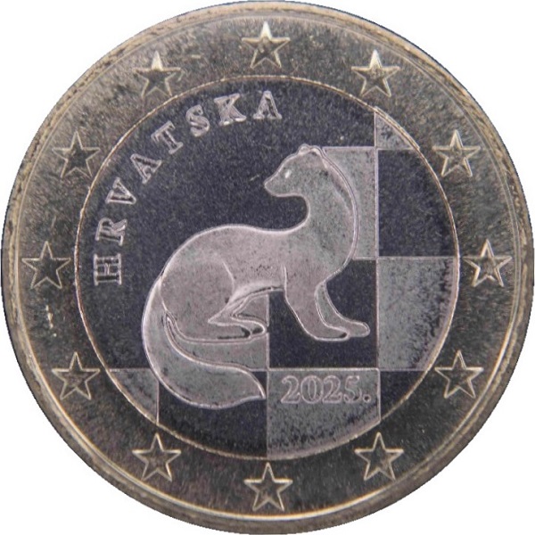 Хорватия 1 Евро (2025) KM#