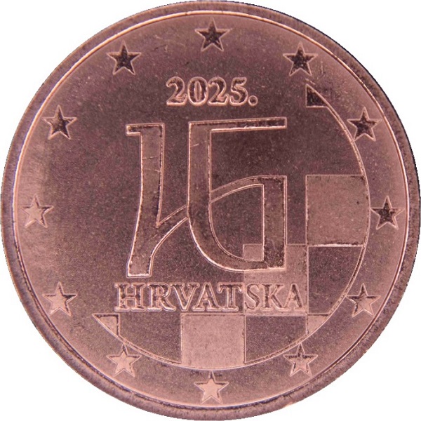 Хорватия 2 Евроцент (2025) KM#