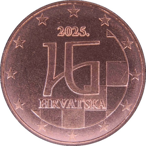 Хорватия 5 Евроцент (2025) KM#