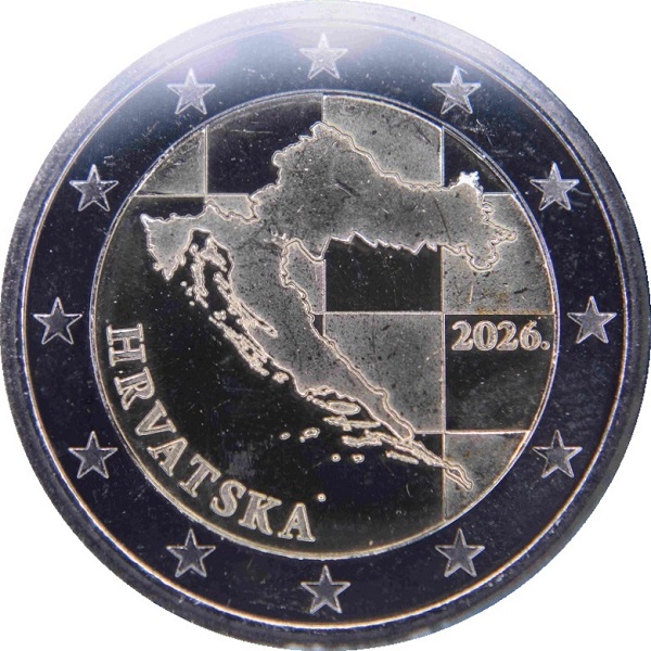 Хорватия 2 Евро (2026) KM#