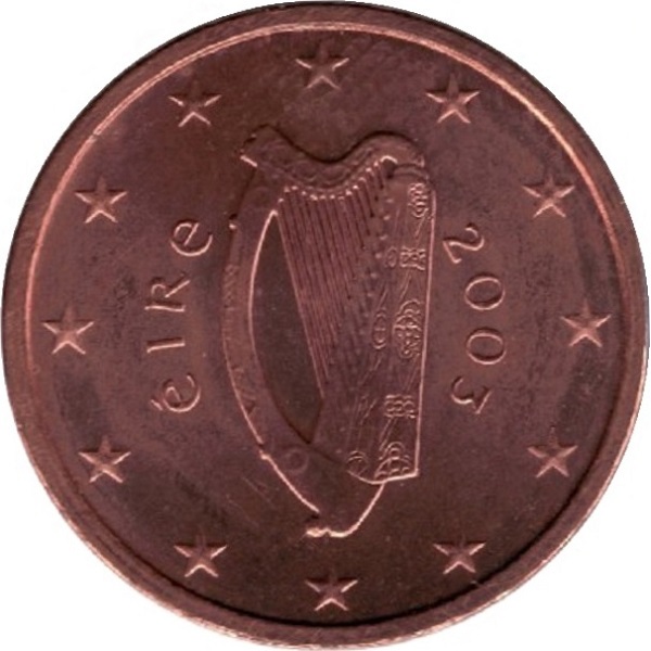 Ирландия 1 Евро цент (2003) KM#