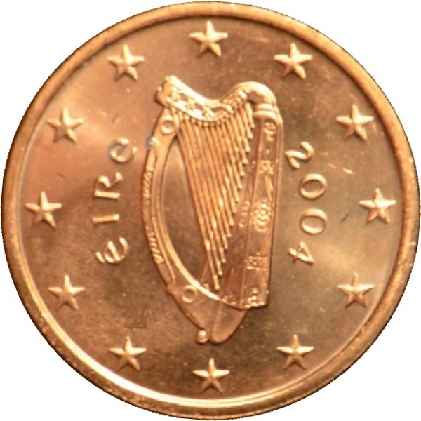 Ирландия 1 Евро цент (2004) KM#