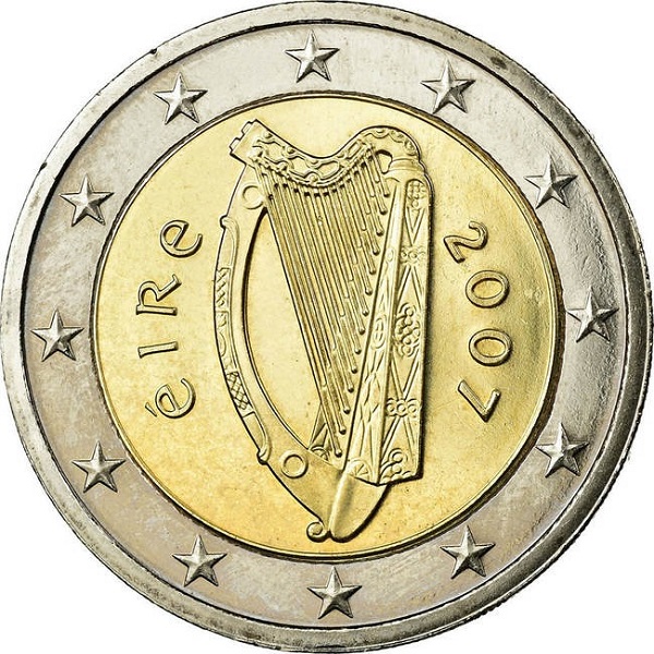 Ирландия 2 Евро (2007) KM#
