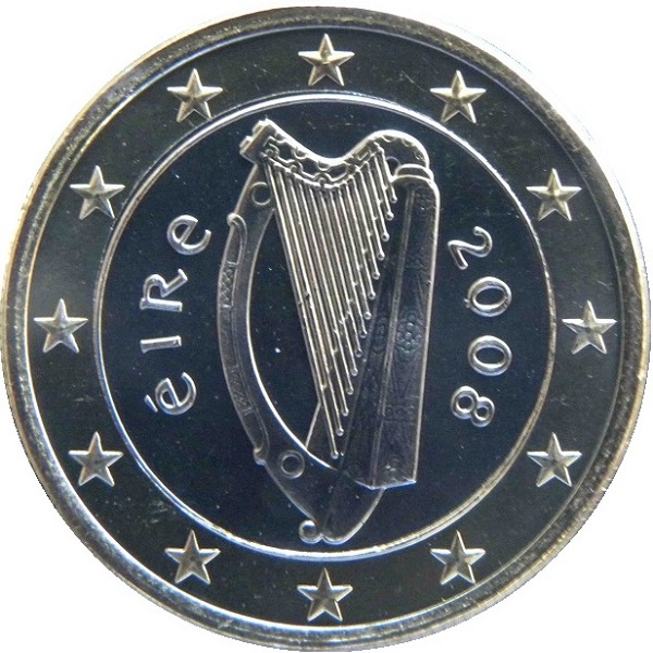 Ирландия 1 Евро (2008) KM#
