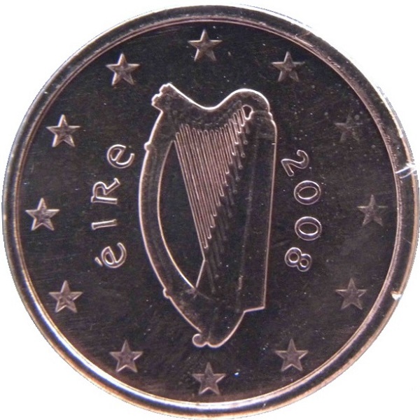 Ирландия 1 Евро цент (2008) KM#