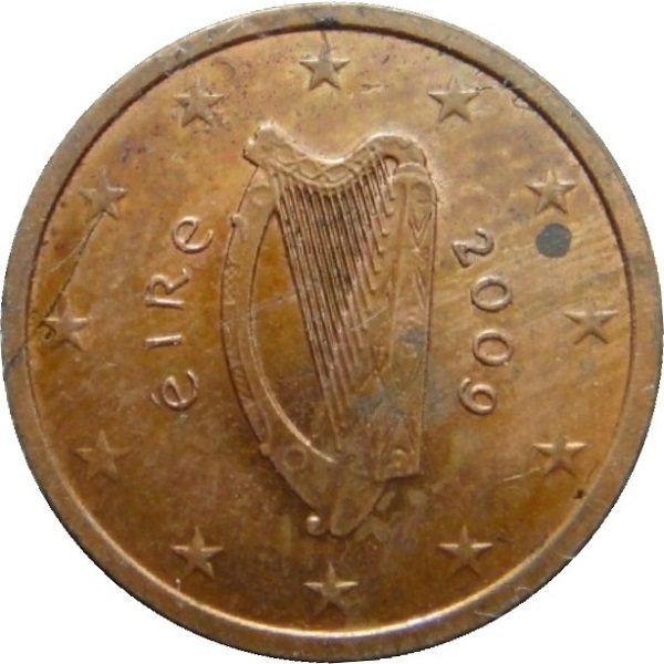 Ireland 2 Euro cent (2009) KM#