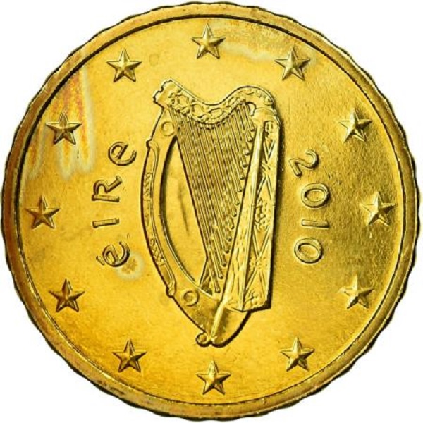 Ireland 10 Euro cent (2010) KM#