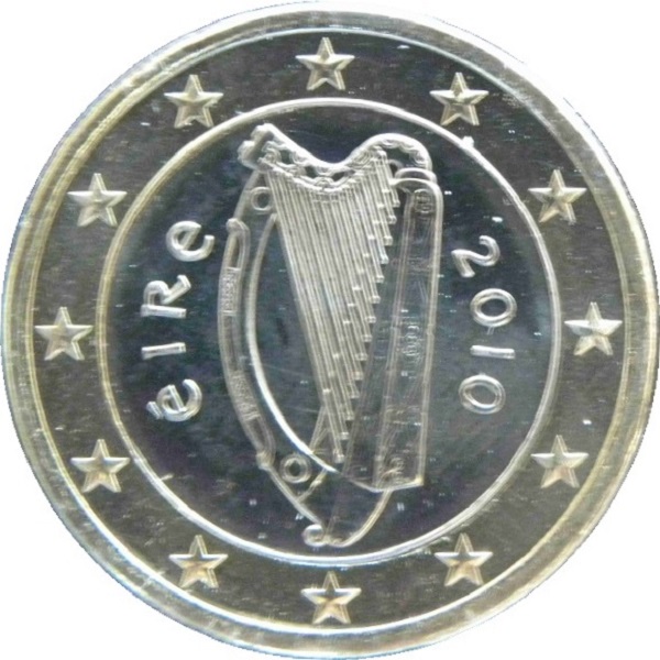 Ireland 1 Euro (2010) KM#