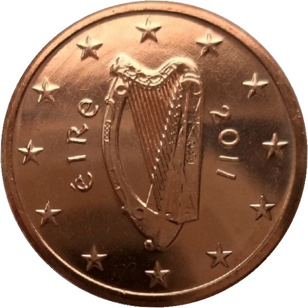 Ирландия 1 Евро цент (2011) KM#