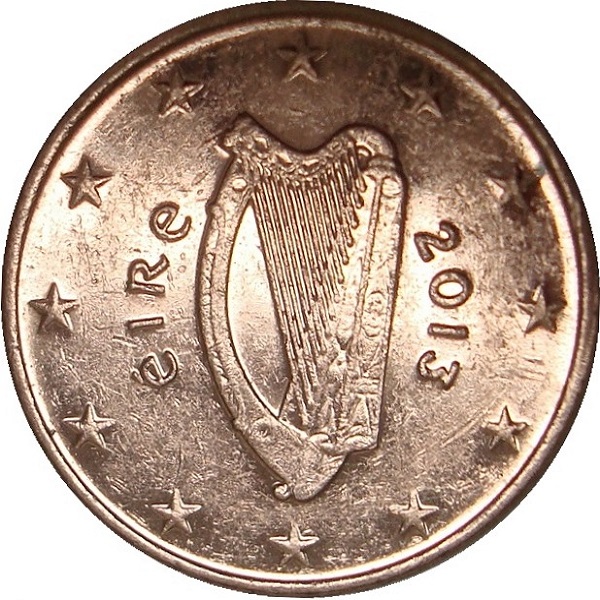 Ireland 1 Euro cent (2013) KM#