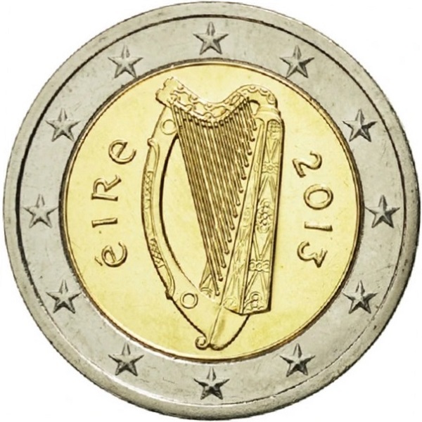 Ирландия 2 Евро (2013) KM#