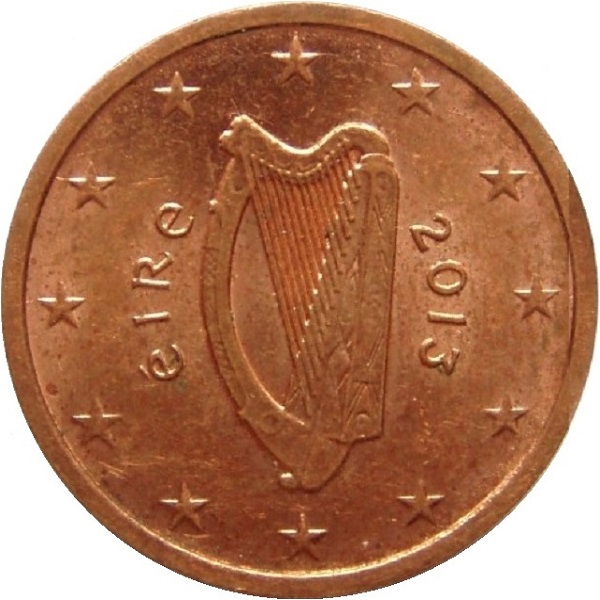 Ирландия 2 Евро цент (2013) KM#