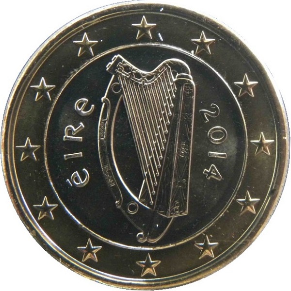 Ирландия 1 Евро (2014) KM#