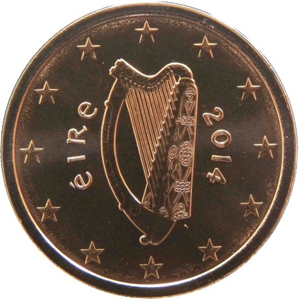 Ирландия 2 Евро цент (2014) KM#