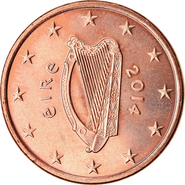 Ирландия 5 Евро цент (2014) KM#