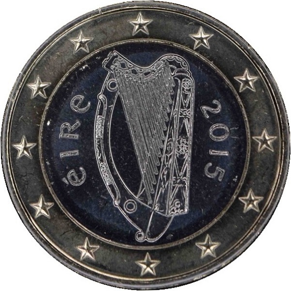 Ирландия 1 Евро (2015) KM#