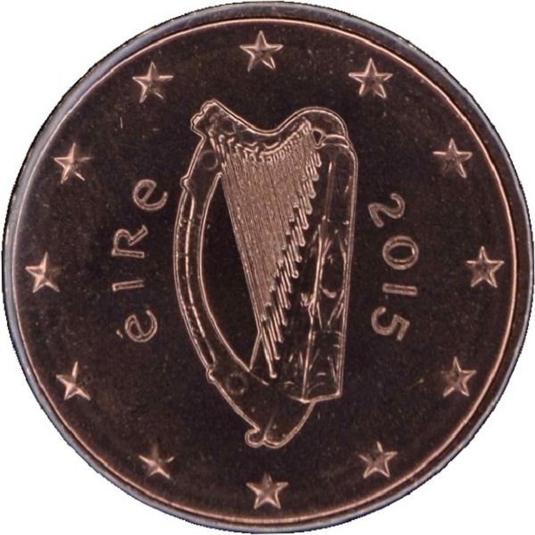 Ирландия 1 Евро цент (2015) KM#