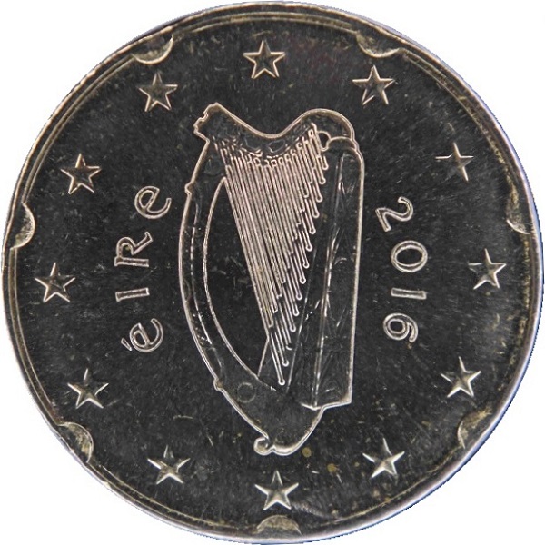 Ирландия 20 Евро цент (2016) KM#