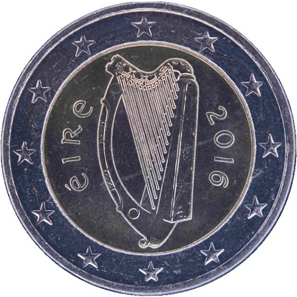 Ирландия 2 Евро (2016) KM#