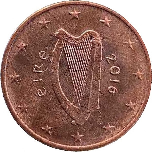 Ирландия 5 Евро цент (2016) KM#