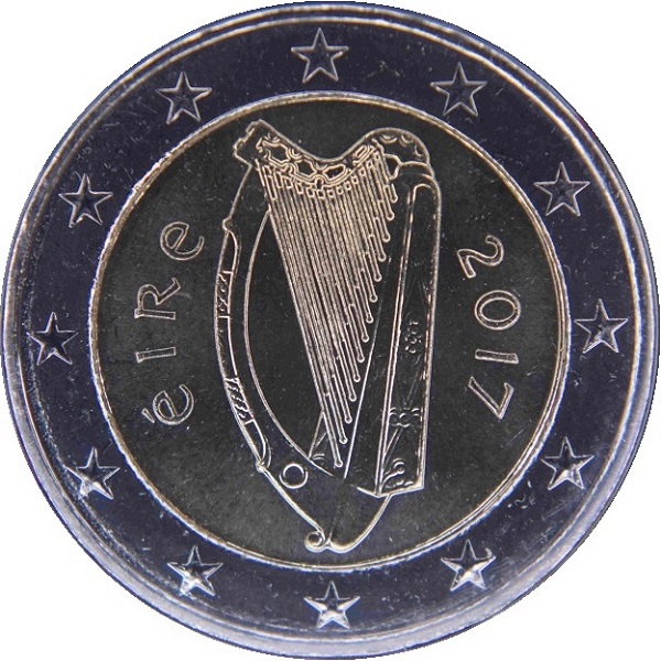 Ирландия 2 Евро (2017) KM#